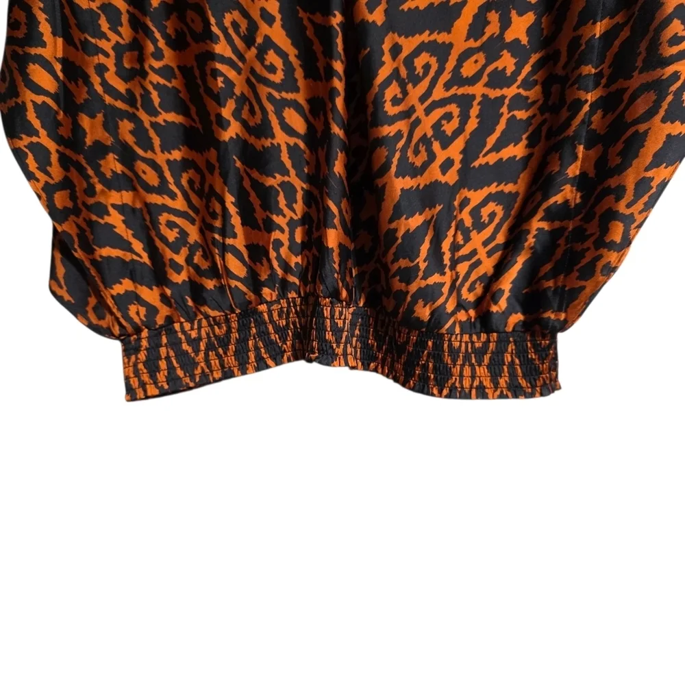 CHICO'S SATIN IKAT 2 PIECE SKIRT SET SZ 2(US12)